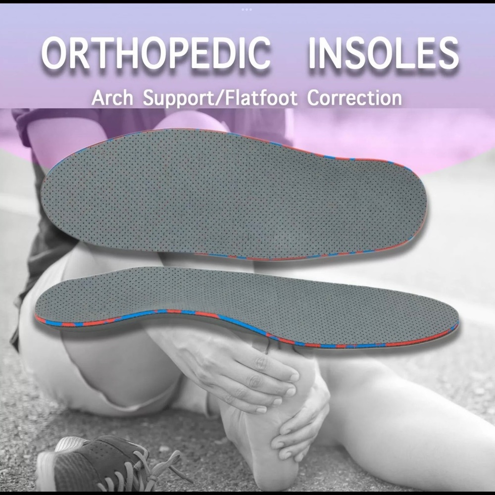 Orthopedic Arch Support Insoles Carbon Fiber Base for Men All Sizes